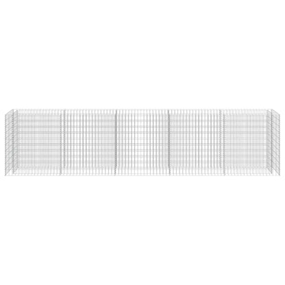 Gabionen-Hochbeet Verzinkter Stahl 450×50×100 cm