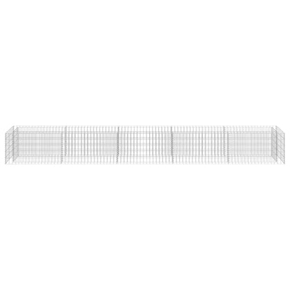 Gabionen-Hochbeet Verzinkter Stahl 450×50×50 cm