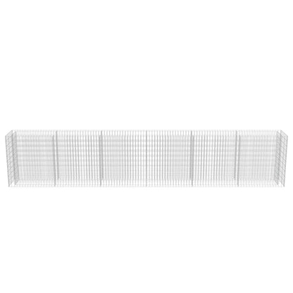 Gabionen-Hochbeet Verzinkter Stahl 540×50×100 cm