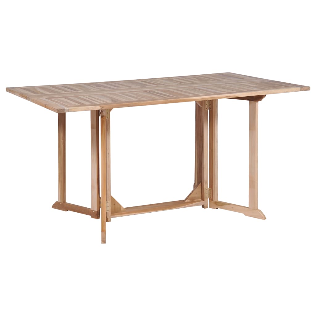 7-tlg. Garten-Essgruppe Klappbar Massivholz Teak