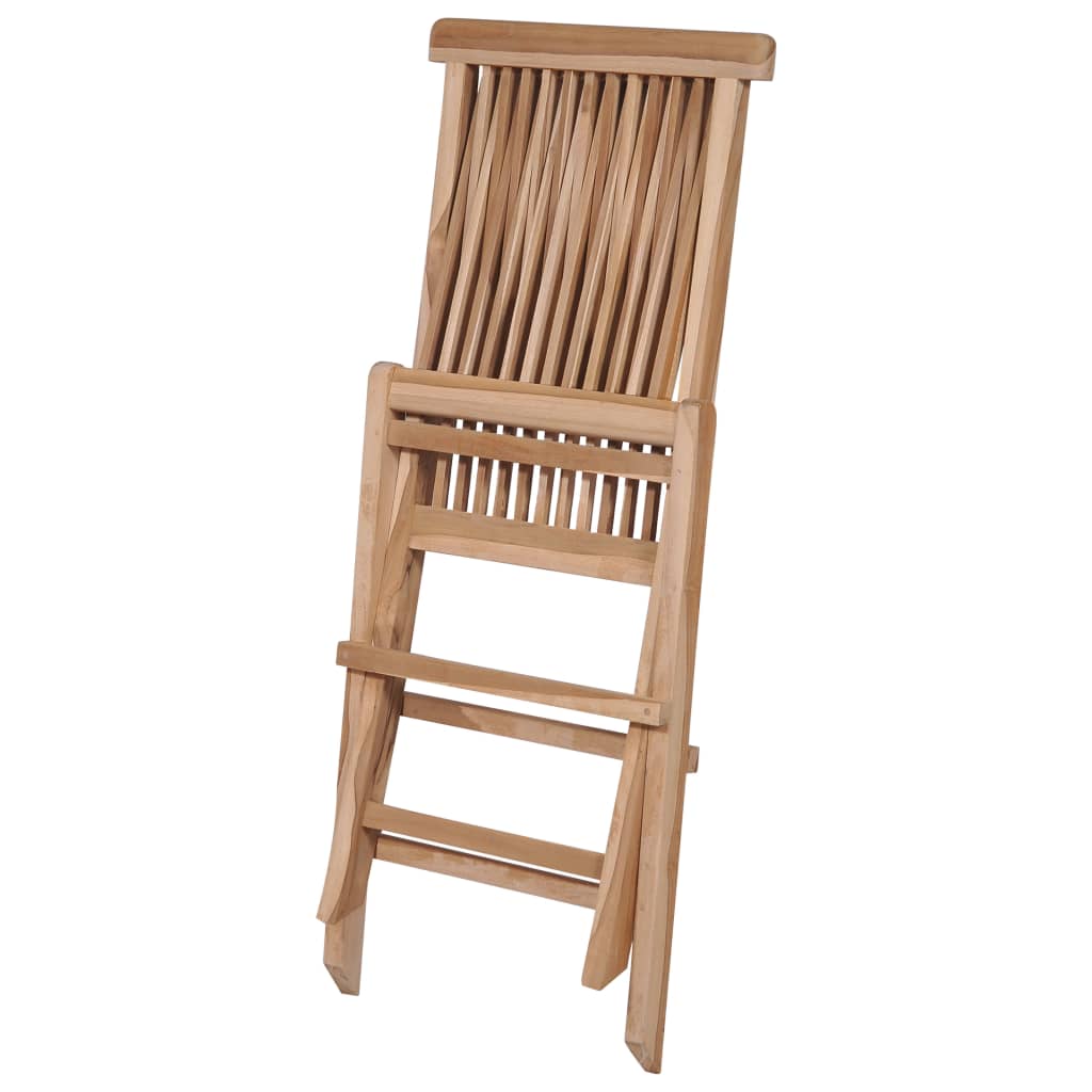 7-tlg. Garten-Essgruppe Klappbar Massivholz Teak