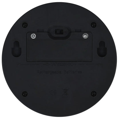 Outdoor Solar-Wandleuchten LED 12 Stk. Rund Schwarz
