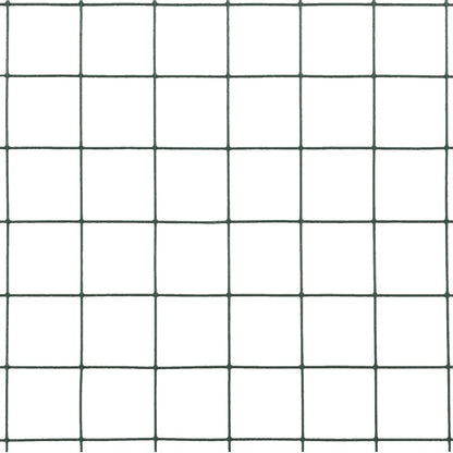 Drahtzaun Stahl mit PVC-Beschichtung 10x0,5 m Grün