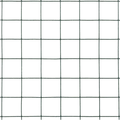 Drahtzaun Stahl mit PVC-Beschichtung 10x0,5 m Grün