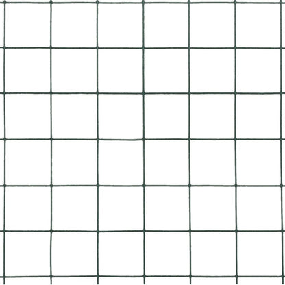 Drahtzaun Stahl mit PVC-Beschichtung 10x1,5 m Grün