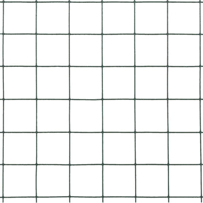 Drahtzaun Stahl mit PVC-Beschichtung 25x0,5 m Grün