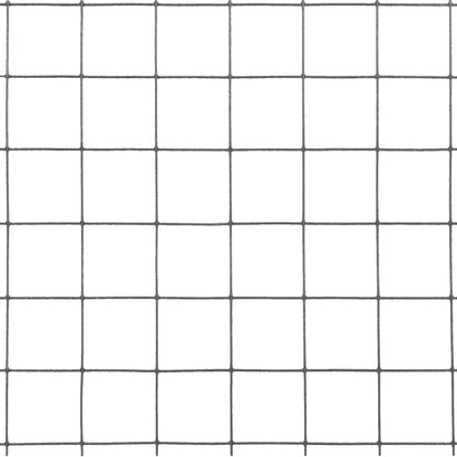 Drahtzaun Stahl mit PVC-Beschichtung 25x1 m Grau