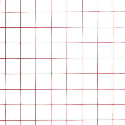 Drahtzaun Stahl mit PVC-Beschichtung 10x1 m Rot