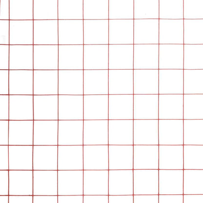 Drahtzaun Stahl mit PVC-Beschichtung 25x1 m Rot