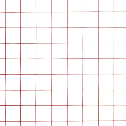 Drahtzaun Stahl mit PVC-Beschichtung 25x1,5 m Rot