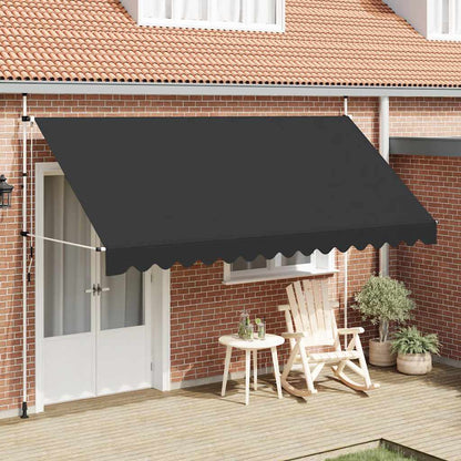 Einziehbare Markise Handbetrieben 400 cm Anthrazit