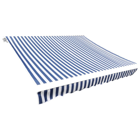 Markisenbespannung Canvas Blau & Weiß 350x250 cm