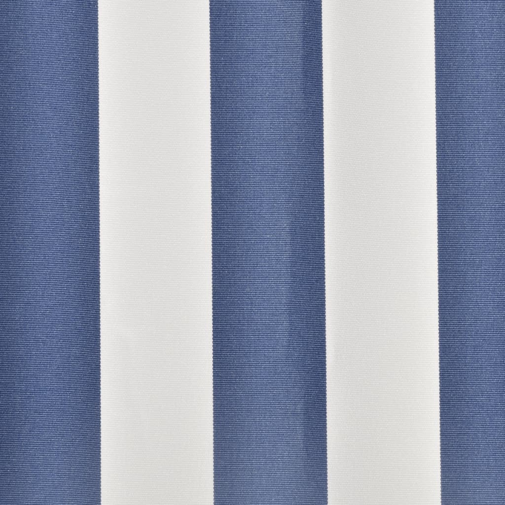 Markisenbespannung Canvas Blau & Weiß 450x300 cm