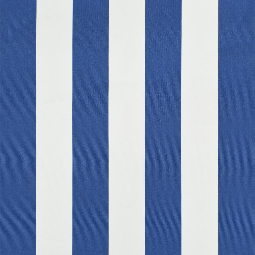 Einziehbare Markise 300×150 cm Blau und Weiß