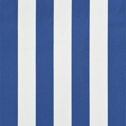 Einziehbare Markise 300×150 cm Blau und Weiß