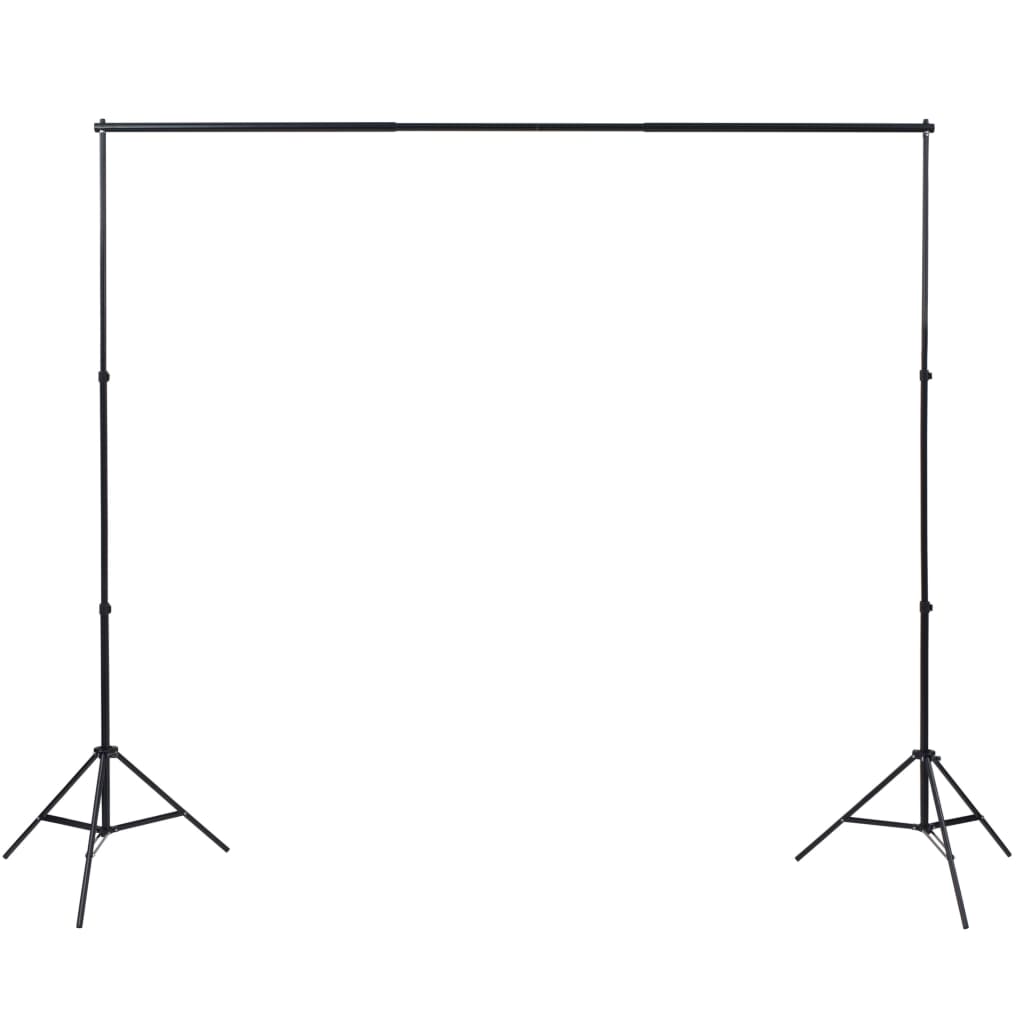 Fotostudio Set 3 Baumwolle-Hintergründe Rahmen verstellbar 3x5m