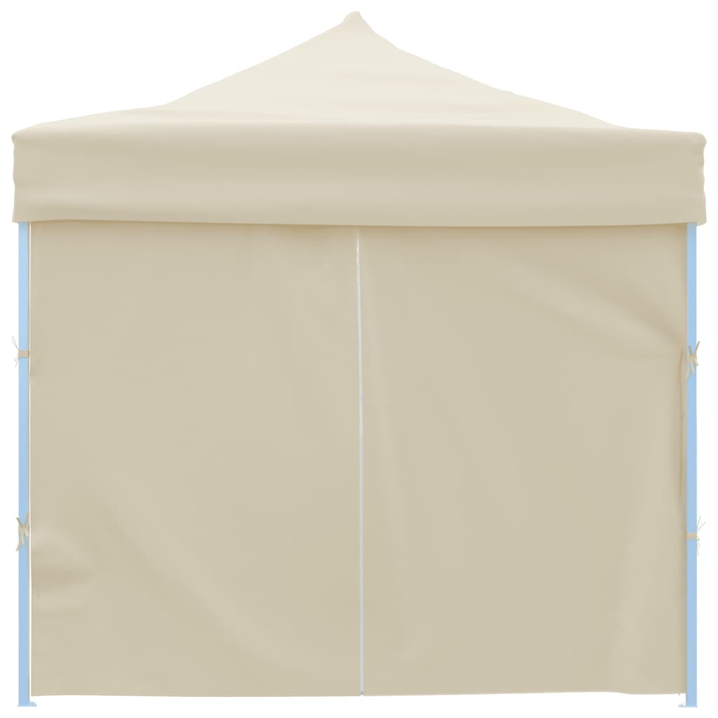 Faltzelt Partyzelt Pop-Up mit 8 Seitenwänden 870x291x315 cm Creme