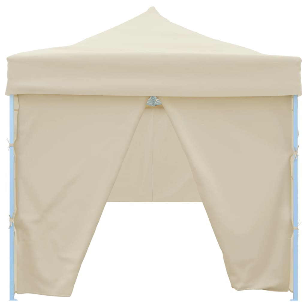 Faltzelt Partyzelt Pop-Up mit 8 Seitenwänden 870x291x315 cm Creme