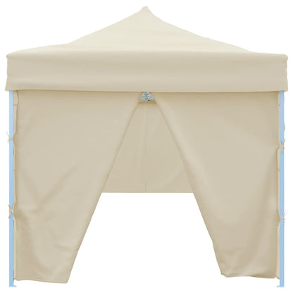 Faltzelt Partyzelt Pop-Up mit 8 Seitenwänden 870x291x315 cm Creme