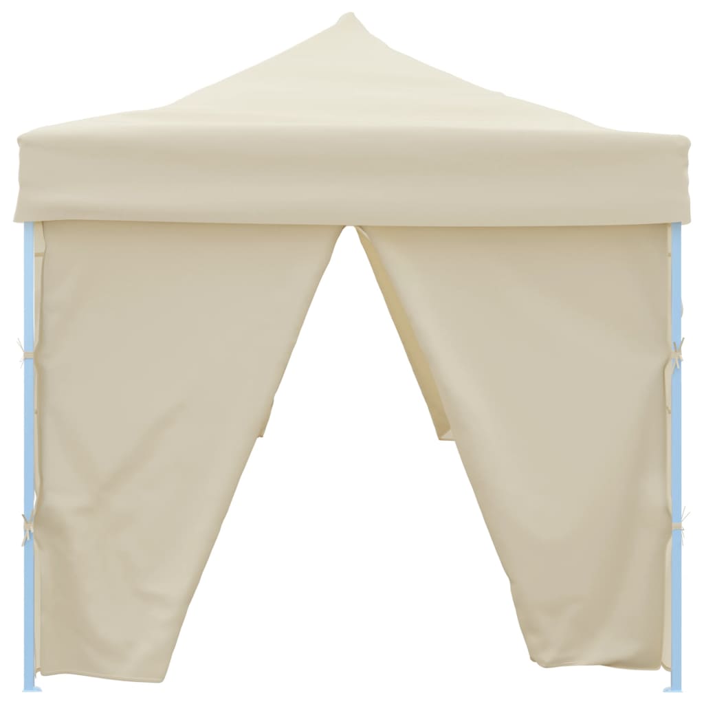 Faltzelt Partyzelt Pop-Up mit 8 Seitenwänden 870x291x315 cm Creme