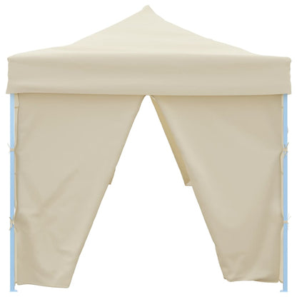 Faltzelt Partyzelt Pop-Up mit 8 Seitenwänden 870x291x315 cm Creme