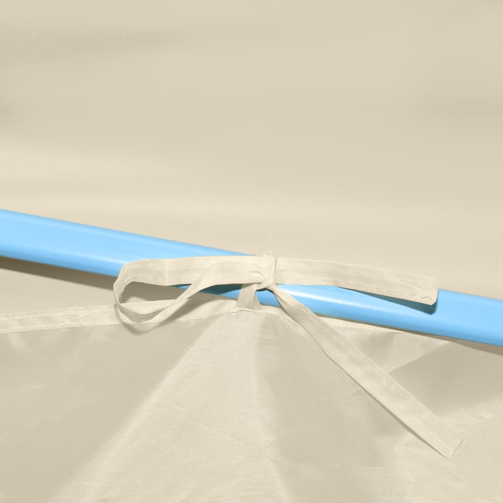 Faltzelt Partyzelt Pop-Up mit 8 Seitenwänden 870x291x315 cm Creme