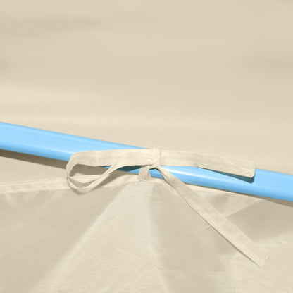 Faltzelt Partyzelt Pop-Up mit 8 Seitenwänden 870x291x315 cm Creme