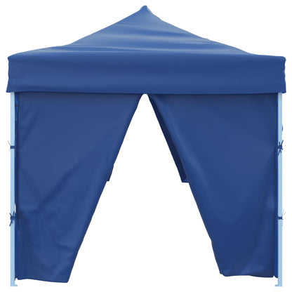 Faltzelt Partyzelt Pop-Up mit 8 Seitenwänden 870x291x315 cm Blau