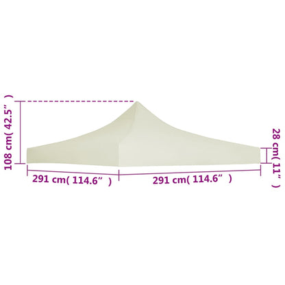 Partyzeltdach 3x3 m Creme