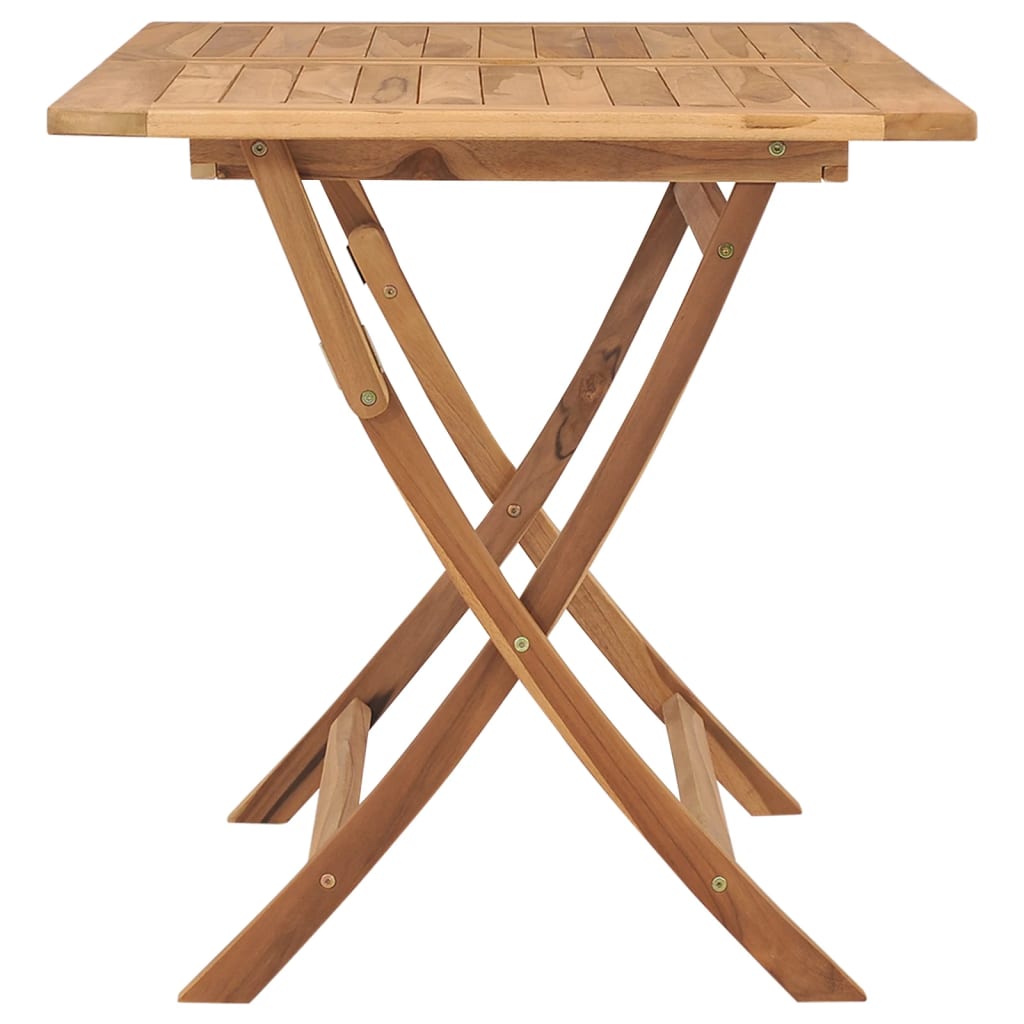 Gartentisch Klappbar 120x70x75 cm Massivholz Teak