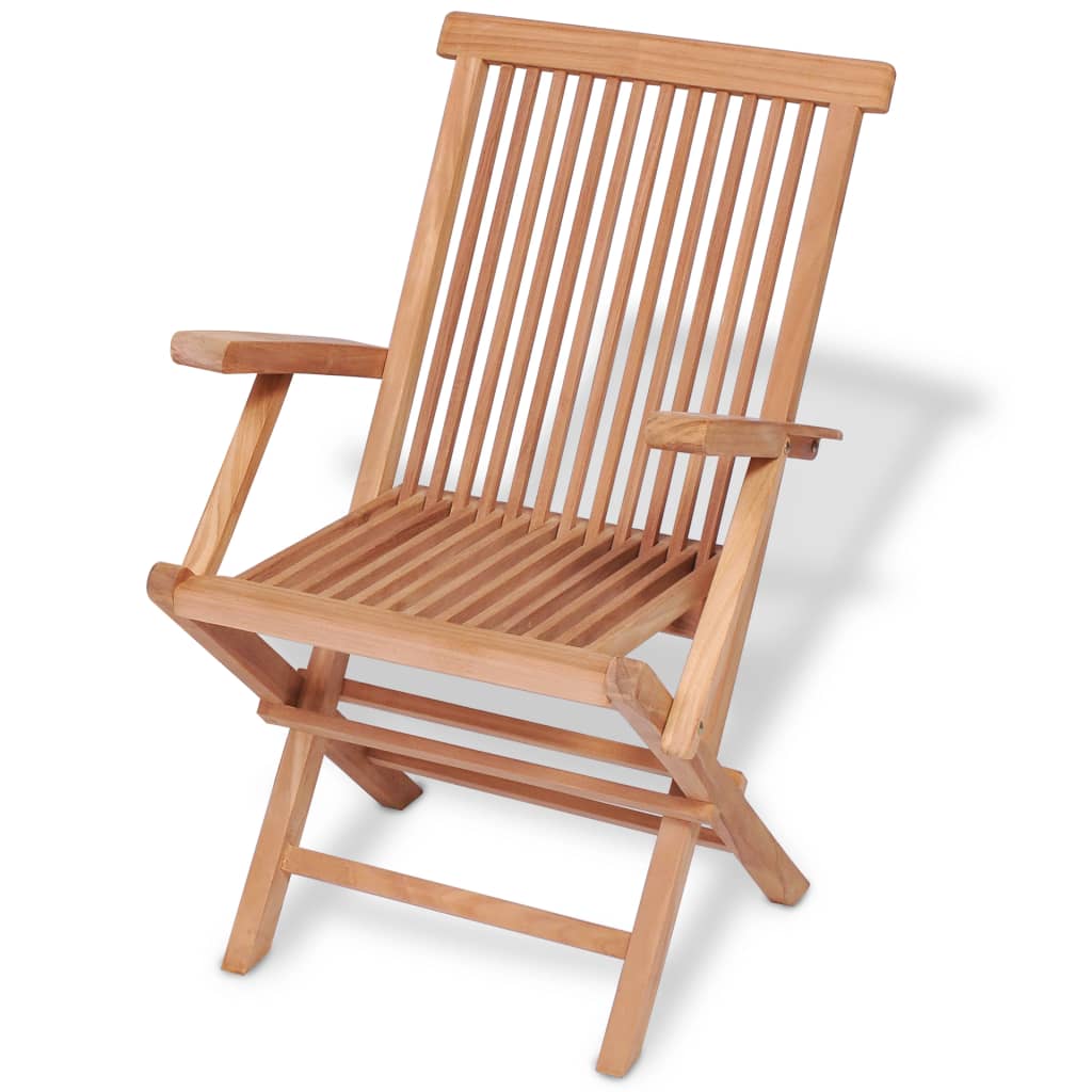 7-tlg. Garten-Essgruppe Teak Massivholz