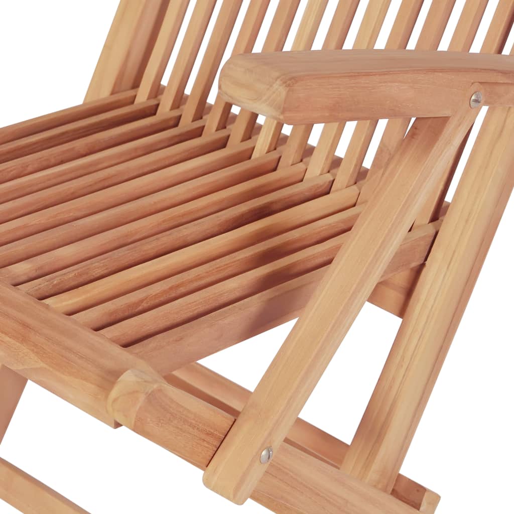 7-tlg. Garten-Essgruppe Teak Massivholz