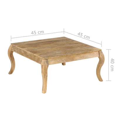 Sidebord 45 x 45 x 40 cm massivt mangotræ