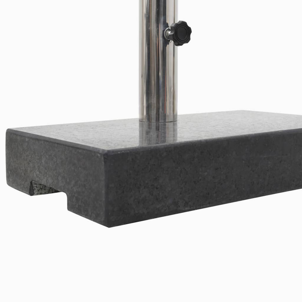 Sonnenschirmständer Granit 25 kg Rechteckig Schwarz