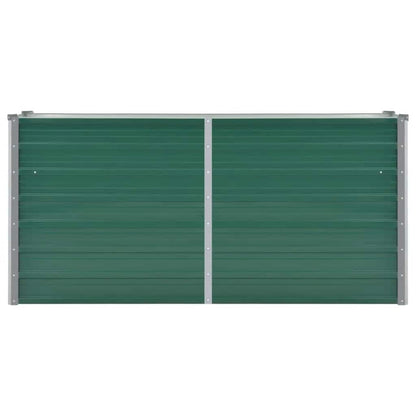 Garten-Hochbeet Verzinkter Stahl 160x40x77 cm Grün