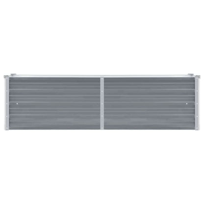 Garten-Hochbeet Verzinkter Stahl 160x40x45 cm Grau
