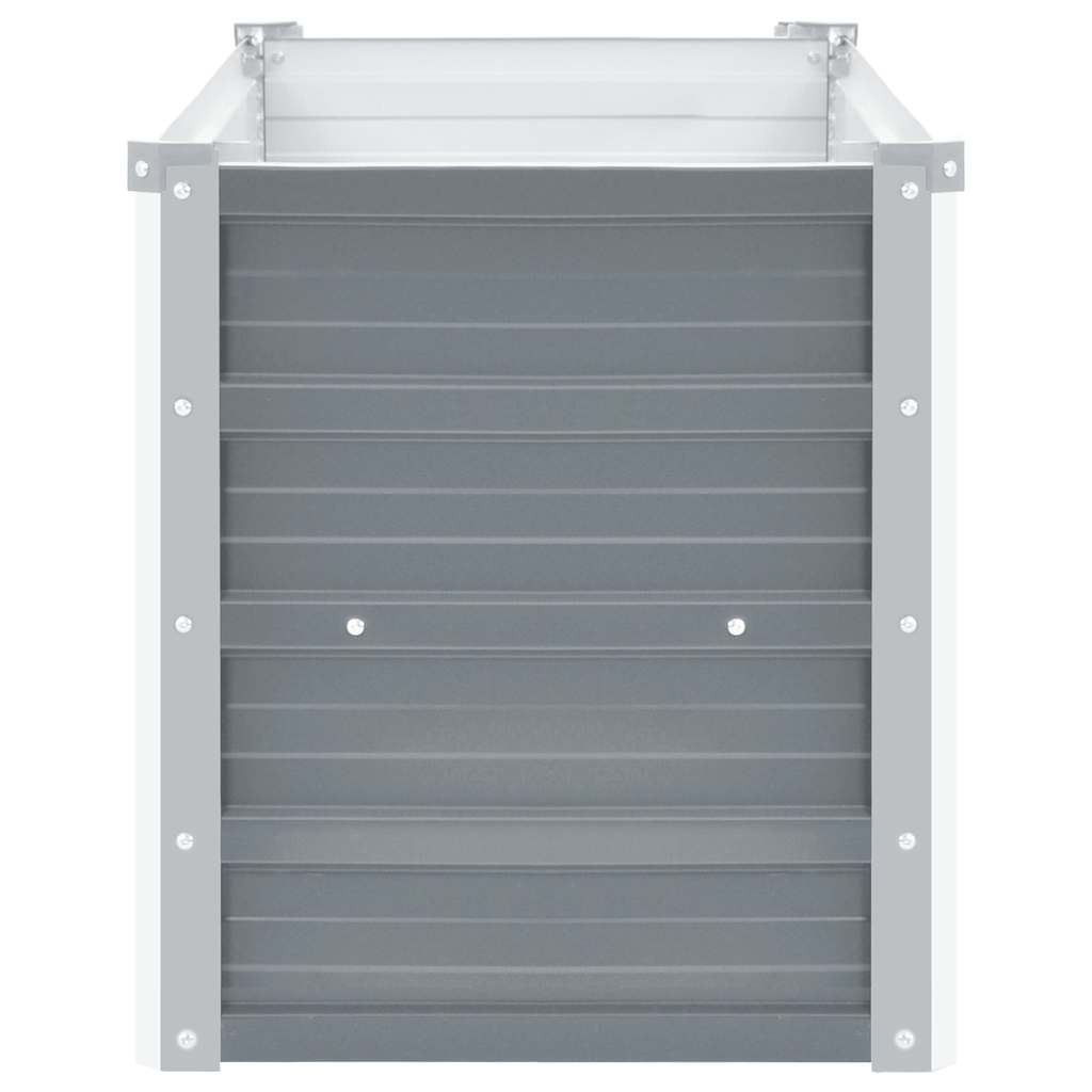 Garten-Hochbeet Verzinkter Stahl 100x40x45 cm Grau