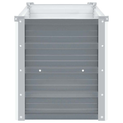 Garten-Hochbeet Verzinkter Stahl 100x40x45 cm Grau