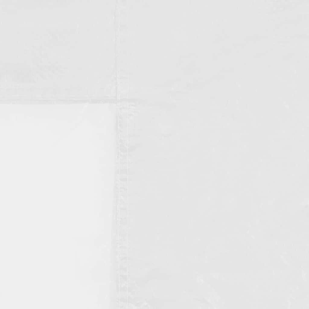 Partyzelt-Seitenwände 2 Stück mit Fenster PE Weiß