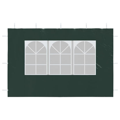 Partyzelt-Seitenwände 2 Stück mit Fenster PE Grün