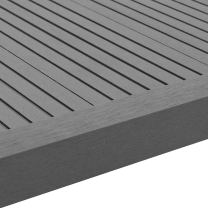 Winkelleisten 5 Stk. WPC 170 cm Grau