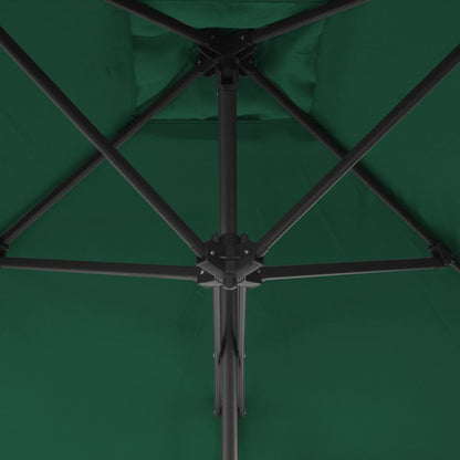 Sonnenschirm mit Stahl-Mast 250x250 cm Grün