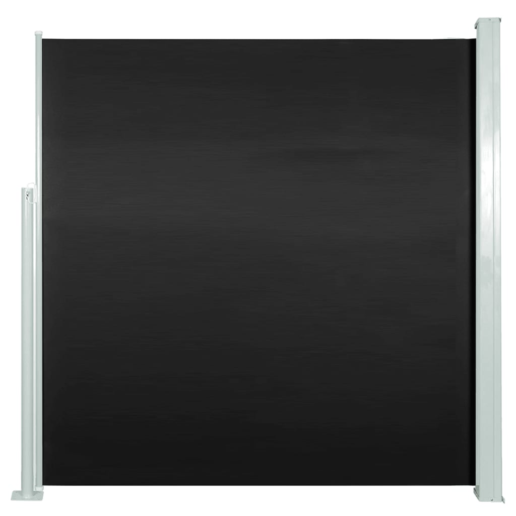 Ausziehbare Seitenmarkise 140x300 cm Schwarz
