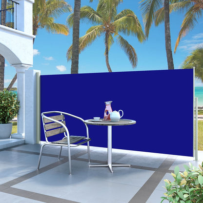 Ausziehbare Seitenmarkise 140x300 cm Blau