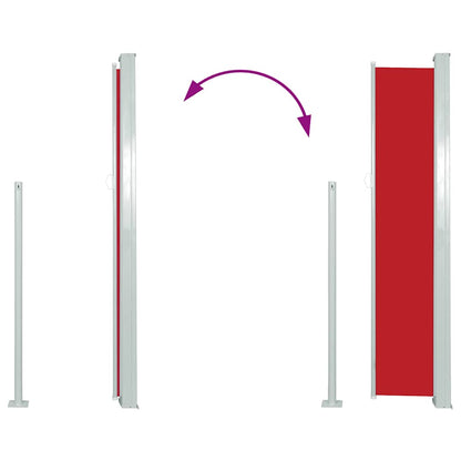 Ausziehbare Seitenmarkise 140x300 cm Rot