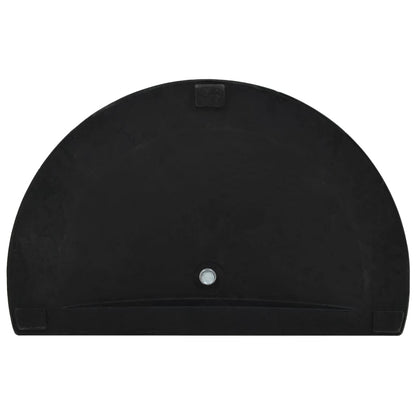 Sonnenschirmfuß Halbrund 9 kg Schwarz Polyharz