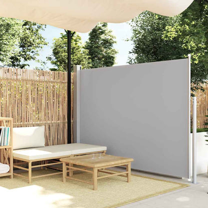 Ausziehbare Seitenmarkise 160x500 cm Grau