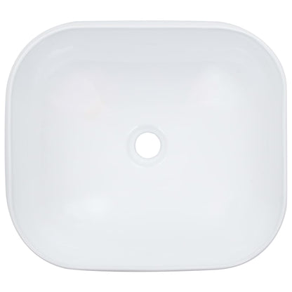 Waschbecken 44,5 x 39,5 x 14,5 cm Keramik Weiß