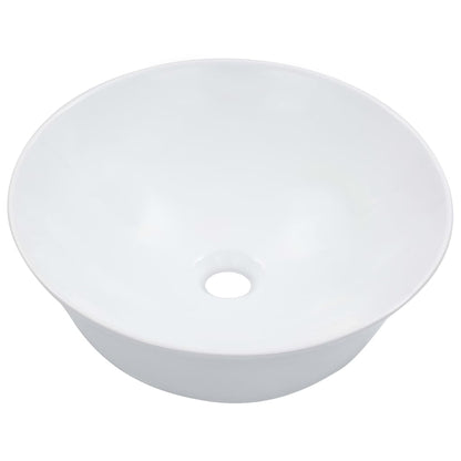 Waschbecken 41 x 12,5 cm Keramik Weiß
