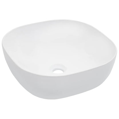 Waschbecken 42,5 x 42,5 x 14,5 cm Keramik Weiß